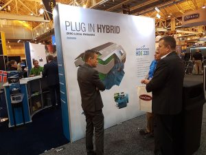 flott utstillingsvegg som messestand